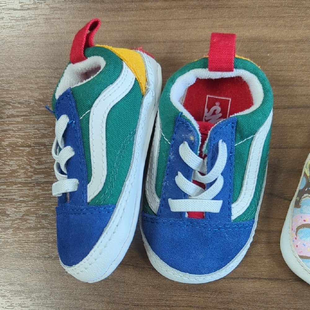 Vans Green and Blue Sporty Sneakers